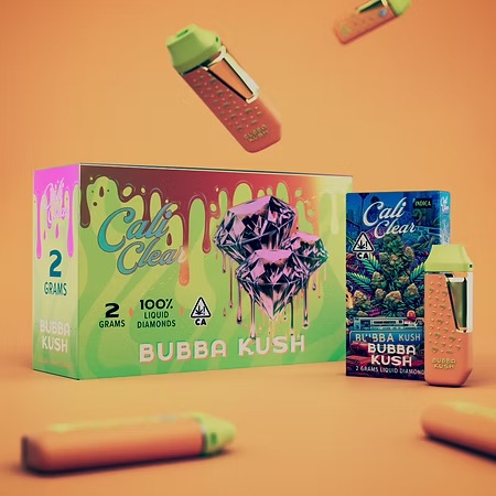 Cali Clear Bubba Kush - 2G Liquid Diamonds Disposable - Indica