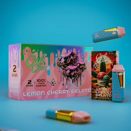 Cali Clear Lemon Cherry Gelato - 2G Liquid Diamonds Disposable - Hybrid