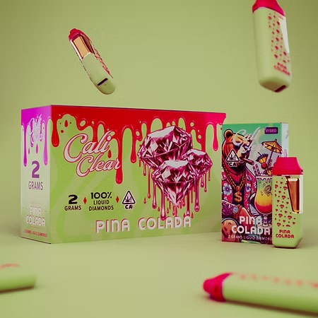 Cali Clear Pina Colada - 2G Liquid Diamonds Disposable - Hybrid