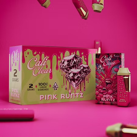 Cali Clear Pink Runtz - 2G Liquid Diamonds Disposable - Hybrid