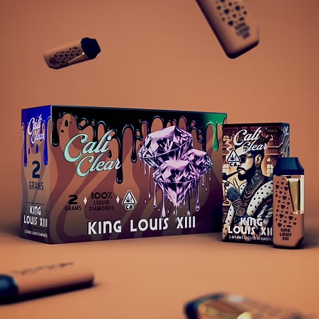 Calicleardisposablesusa.com | cali clear king louis xii – 2g liquid diamonds disposable – sativa