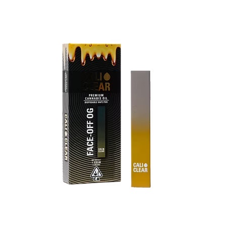 Calicleardisposablesusa.com | cali clear face off og – 1g thc all-in-one disposable – indica