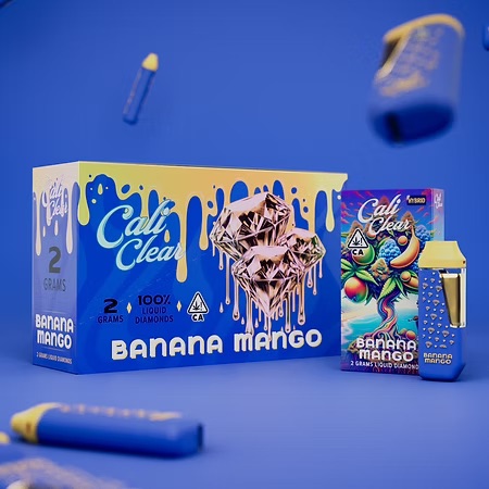 Calicleardisposablesusa.com | cali clear banana mango – 2g liquid diamonds disposable – hybrid